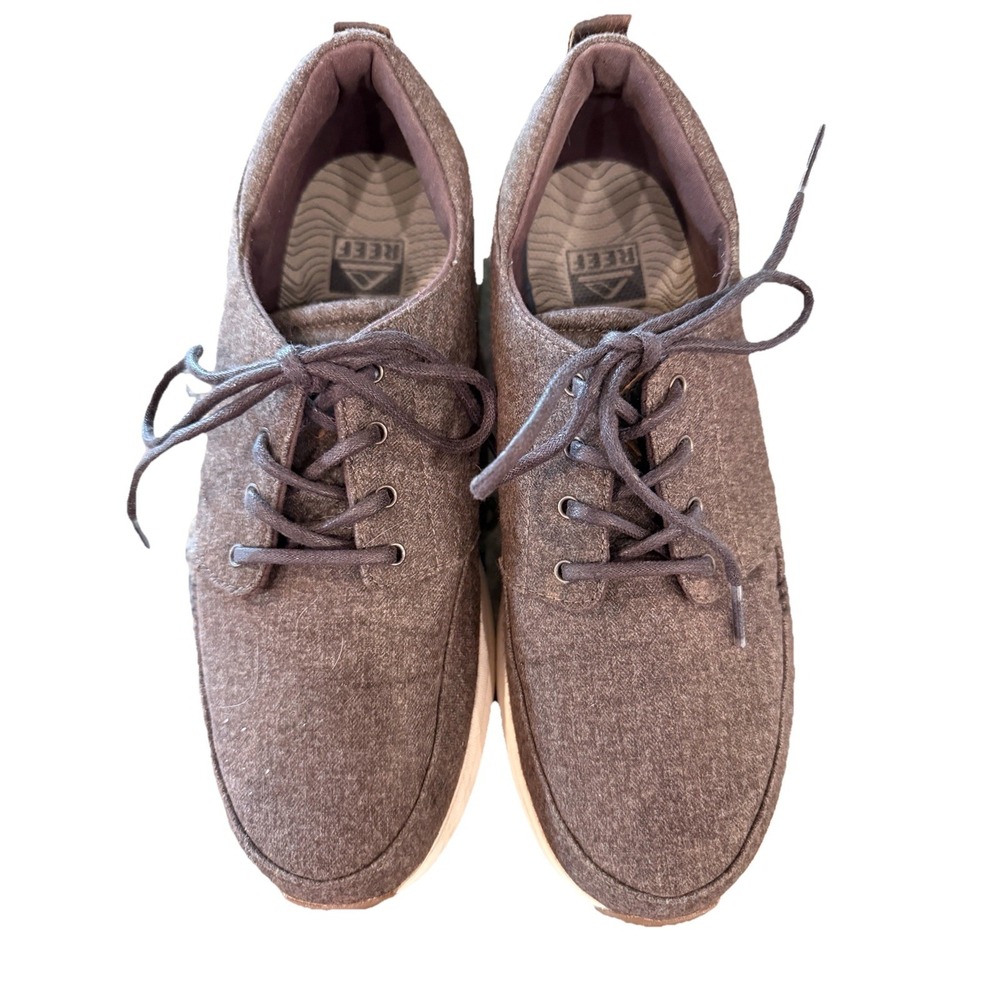 REEF‎ MEN'S ROVER LOW TX SHOE Beach Comfort Canvas Brown sz 8 Shoes Lightweight - Picture 2 of 6